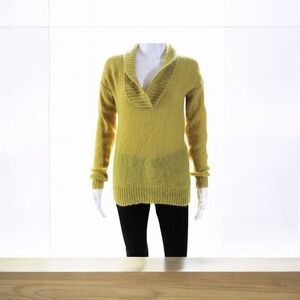 J Crew Women's Medium Shawl Collar Pullover Sweater Mohair Y2K Preppy Grunge